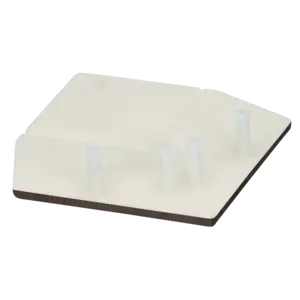 Keralit Eindkap voor 2812 / 2803 - Donker eiken (per stuk)