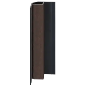 Keralit Inwendig hoekprofiel - Donker eiken (1 x 400 cm)