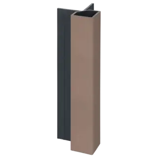 Keralit Uitwendig hoekprofiel 32x32 mm - Bruingrijs