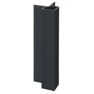 Keralit Uitwendig hoekprofiel 32x32 mm - Zwartgrijs