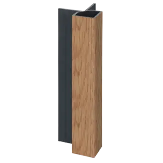 Keralit Uitwendig hoekprofiel 32x32 mm - Licht eiken