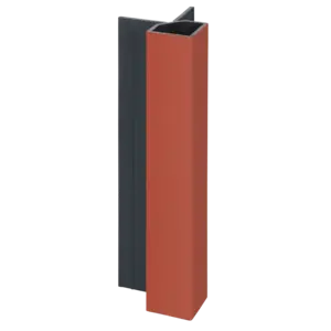 Keralit Uitwendig hoekprofiel 32x32 mm - Steenrood (1 x 400 cm)