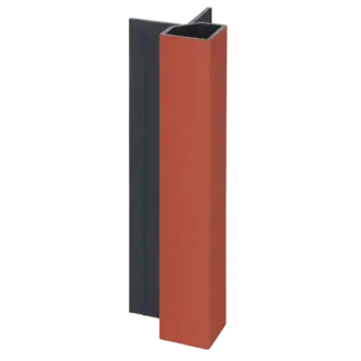 Keralit Uitwendig hoekprofiel 32x32 mm - Steenrood