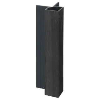 Keralit Uitwendig hoekprofiel 32x32 mm - Zwart eiken