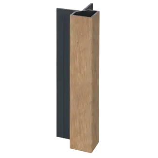Keralit Uitwendig hoekprofiel 32x32 mm - Natuur eiken