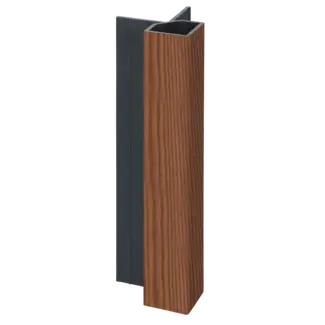 Keralit Uitwendig hoekprofiel 32x32 mm - Bruin redceder