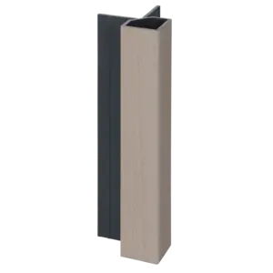 Keralit Uitwendig hoekprofiel 32x32 mm - Vergrijsd ceder (1 x 400 cm)