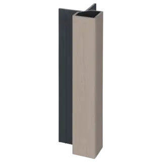 Keralit Uitwendig hoekprofiel 32x32 mm - Vergrijsd ceder