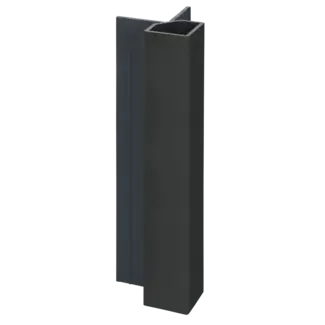 Keralit Uitwendig hoekprofiel 32x32 mm - Nightblack
