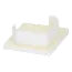 Keralit Eindkap voor 2827 / 2828 - Licht ivoor (per stuk)