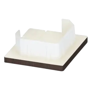 Keralit Eindkap voor 2827 / 2828 - Donker eiken (per stuk)