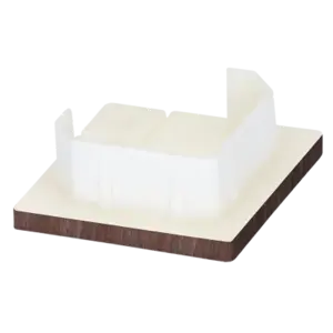 Keralit Eindkap voor 2827 / 2828 - Bruin eiken (per stuk)