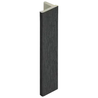 Keralit Eindprofiel 10 mm - Zwartgrijs