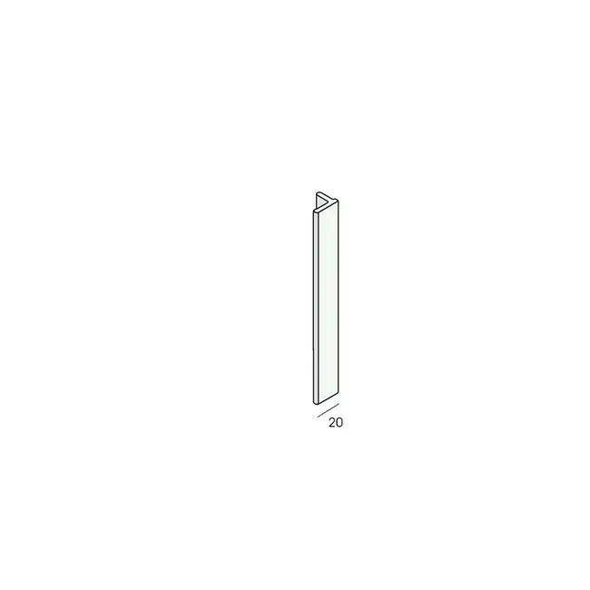 Keralit Eindprofiel 10 mm - Zwartgrijs (1 x 400 cm)