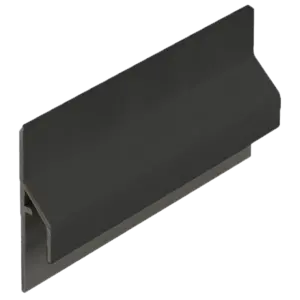 Keralit Trim / kraal aansluitprofiel 10 mm - Grafietzwart (1 x 600 cm)