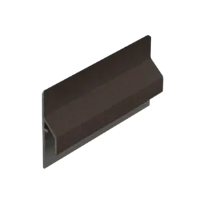 Keralit Trim / kraal aansluitprofiel 10 mm - Donkerbruin (1 x 600 cm)