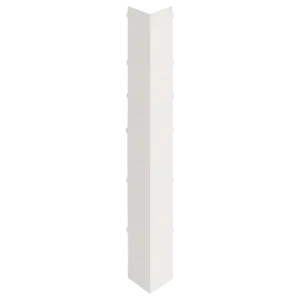 Keralit Uitwendig hoekstuk 350 mm - Wit (per stuk)