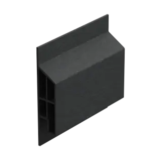Keralit Trim / kraal sierlijst modern - Zwartgrijs