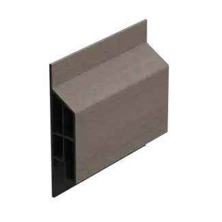 Keralit Trim / kraal sierlijst modern - Vergrijsd ceder
