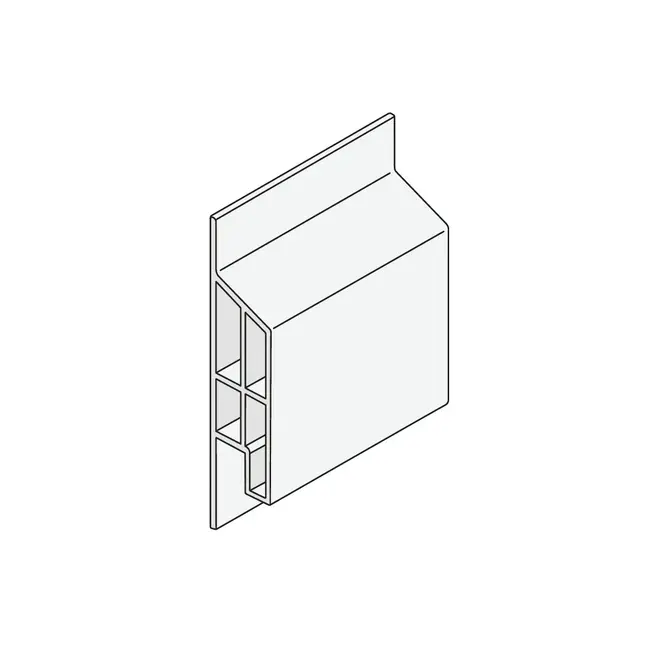 Keralit Trim / kraal sierlijst modern - Vergrijsd ceder (1 x 600 cm)