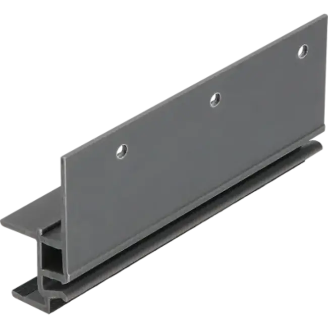 Keralit Montageprofiel 17 mm - Zwartgrijs (1 x 600 cm)