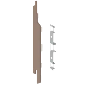 Keralit Eindkappen 2814 links incl. connector (5 stuks) - Bruingrijs (per stuk)