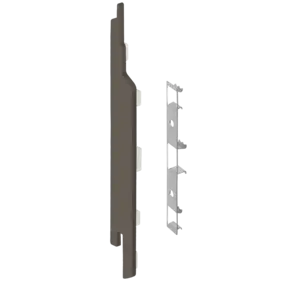 Keralit Eindkappen 2814 links incl. connector (5 stuks) - Kwartsgrijs (per stuk)