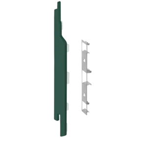 Keralit Eindkappen 2814 links incl. connector (5 stuks) - Mosgroen (per stuk)