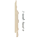 Keralit Eindkappen 2814 links incl. connector (5 stuks) - Licht ivoor (per stuk)