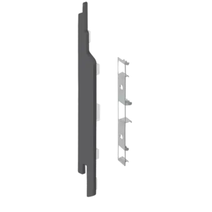 Keralit Eindkappen 2814 links incl. connector (5 stuks) - Antraciet (per stuk)