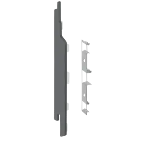 Keralit Eindkappen 2814 links incl. connector (5 stuks) - Basaltgrijs (per stuk)