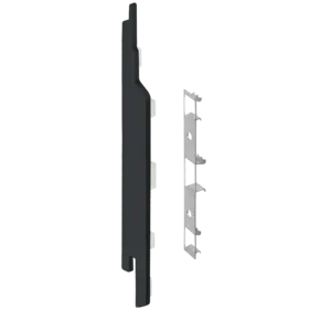 Keralit Eindkappen 2814 links incl. connector (5 stuks) - Zwartgrijs (per stuk)