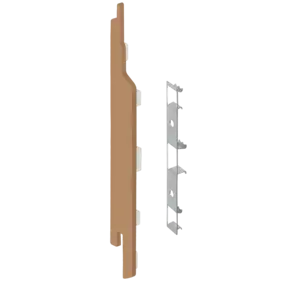 Keralit Eindkappen 2814 links incl. connector (5 stuks) - Licht eiken (per stuk)