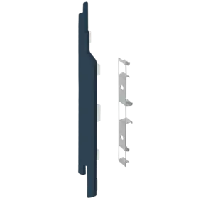 Keralit Eindkappen 2814 links incl. connector (5 stuks) - Staalblauw (per stuk)
