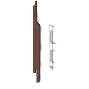 Keralit Eindkappen 2814 links incl. connector (5 stuks) - Bruin eiken (per stuk)