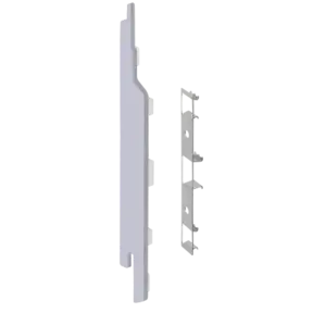 Keralit Eindkappen 2814 links incl. connector (5 stuks) - Wit eiken (per stuk)