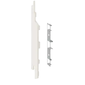 Keralit Eindkappen 2814 links incl. connector (5 stuks) - Wit (per stuk)