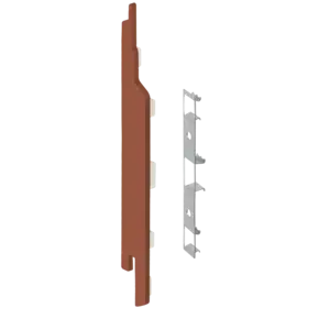 Keralit Eindkappen 2814 links incl. connector (5 stuks) - Californian redwood (per stuk)