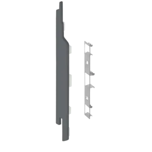 Keralit Eindkappen 2814 links incl. connector (5 stuks) - Dustgrey (per stuk)