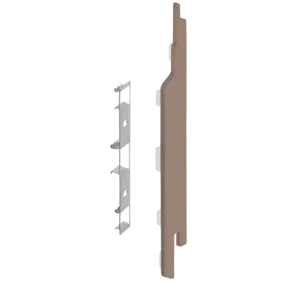 Keralit Eindkappen 2814 rechts incl. connector (5 stuks) - Bruingrijs (per stuk)