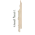 Keralit Eindkappen 2814 rechts incl. connector (5 stuks) - Licht ivoor (per stuk)