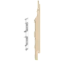 Keralit Eindkappen 2814 rechts incl. connector (5 stuks) - Licht ivoor (per stuk)