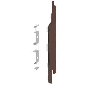 Keralit Eindkappen 2814 rechts incl. connector (5 stuks) - Donker eiken (per stuk)