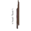Keralit Eindkappen 2814 rechts incl. connector (5 stuks) - Donker eiken (per stuk)