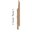 Keralit Eindkap voor 2814 rechts (5 stuks) - Licht eiken