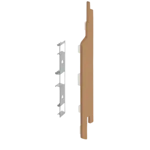 Keralit Eindkappen 2814 rechts incl. connector (5 stuks) - Licht eiken (per stuk)