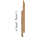 Keralit Eindkappen 2814 rechts incl. connector (5 stuks) - Licht eiken (per stuk)