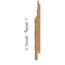 Keralit Eindkappen 2814 rechts incl. connector (5 stuks) - Licht eiken (per stuk)