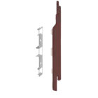 Keralit Eindkap voor 2814 rechts (5 stuks) - Mahonie