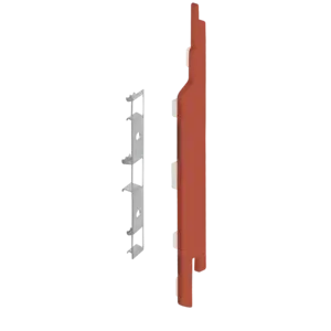 Keralit Eindkappen 2814 rechts incl. connector (5 stuks) - Steenrood (per stuk)